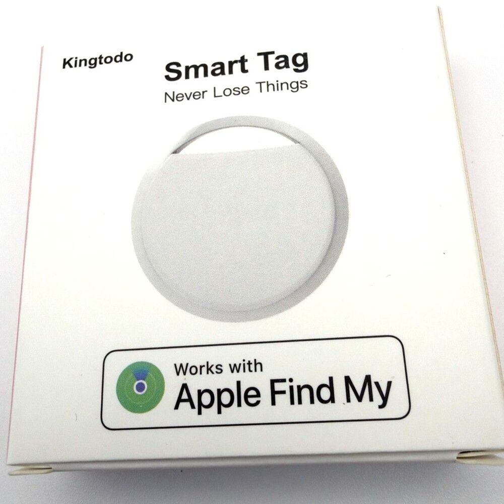 Smart Tag Bluetooth Luggage Tracker, IP68 Waterproof Air Tracker IOS Only White